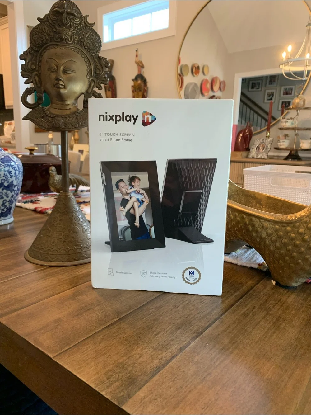 8-Inch Smart Digital Picture Frame - Black